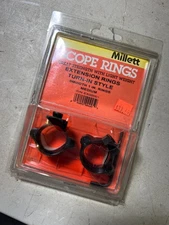Millett 1" Gloss Black Extension Turn-In Style Scope Rings