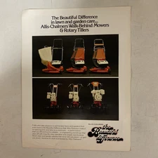 Allis Chalmers Walk behind Mowers And Rotary Tillers Brochure 