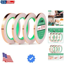 Copper Foil Tape, Conductive Copper Tape 4 Sizes 0.2/0.24/0.3/0.4Inch x82.5FT...