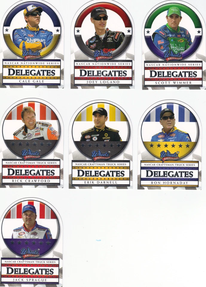 2008 American Thunder DELEGATES--#D 2 Aric Almirola--ONE CARD ONLY! - Image 2 of 3