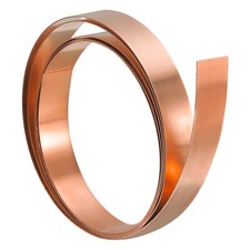 Copper Thin Foil Roll Sheet 0.1x10x1000mm Pure Copper Foil Sheet Roll Strip