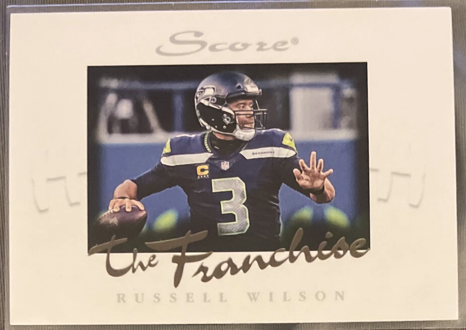 2020 Panini Instant SCORE - THE FRANCHISE Russell Wilson #F28 SP #’d 1/1251 - Image 2 of 2