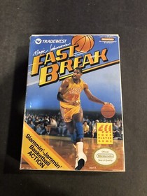 magic johnson fast break nes cib With Box Protector