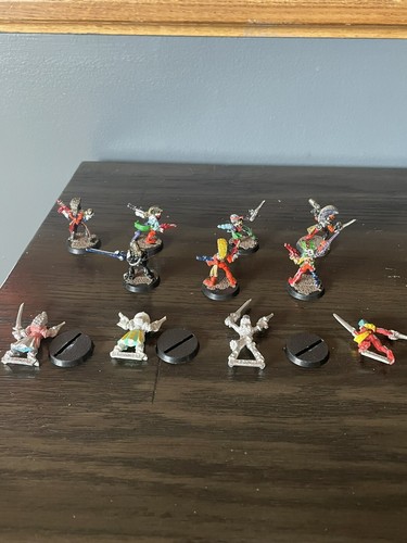 Vtg GW Warhammer 40k Harlequins Troupe x11 Metal OOP Rogue Trader Death Jester B - Picture 11 of 13