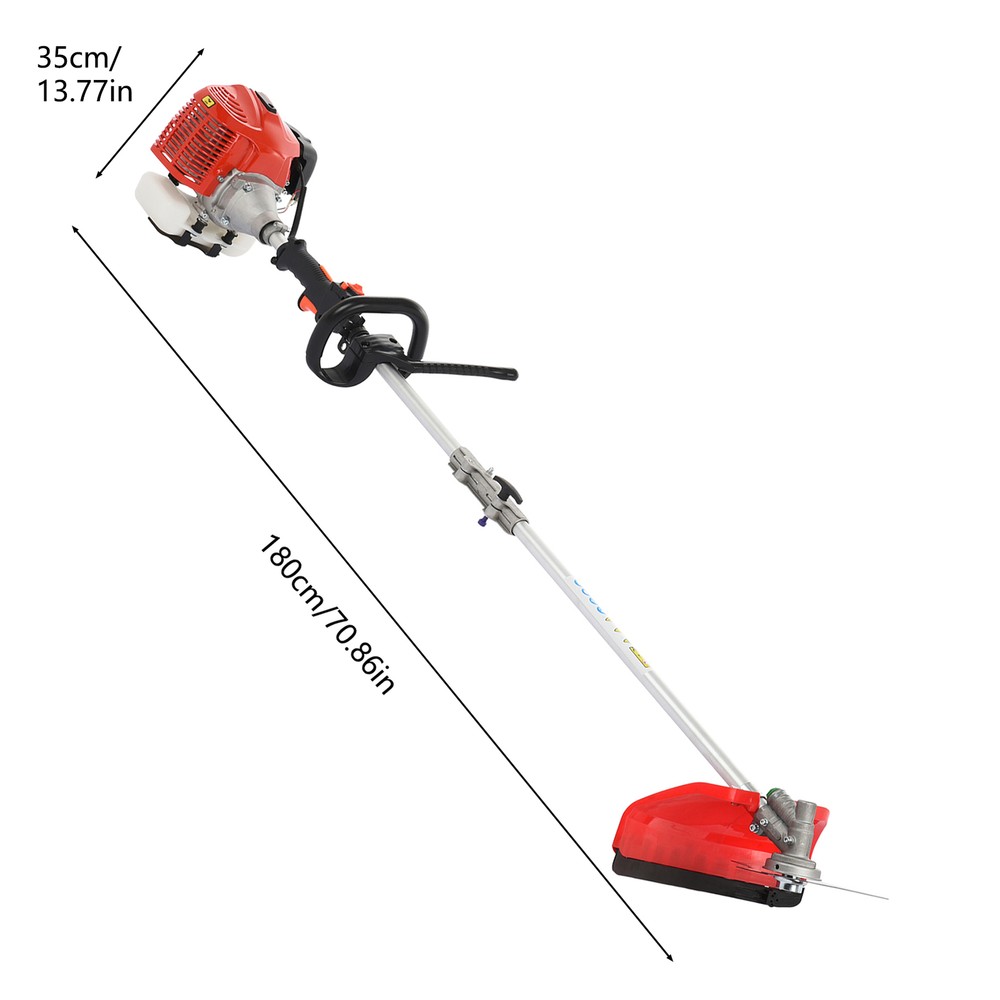 5-in-1 Multi Tool Kit with 52cc Petrol Hedge Trimmer Chainsaw Brush Cutter Pole Saw