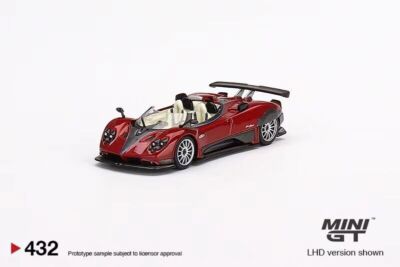 MINI GT 1:64 Model Car Pagani Zonda HP Barchetta Rosso Dubai Alloy