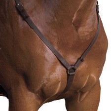 Wintec Synthetic Breastplate Breastgirth Durable Lightweight Black/Brown Cob/Ful