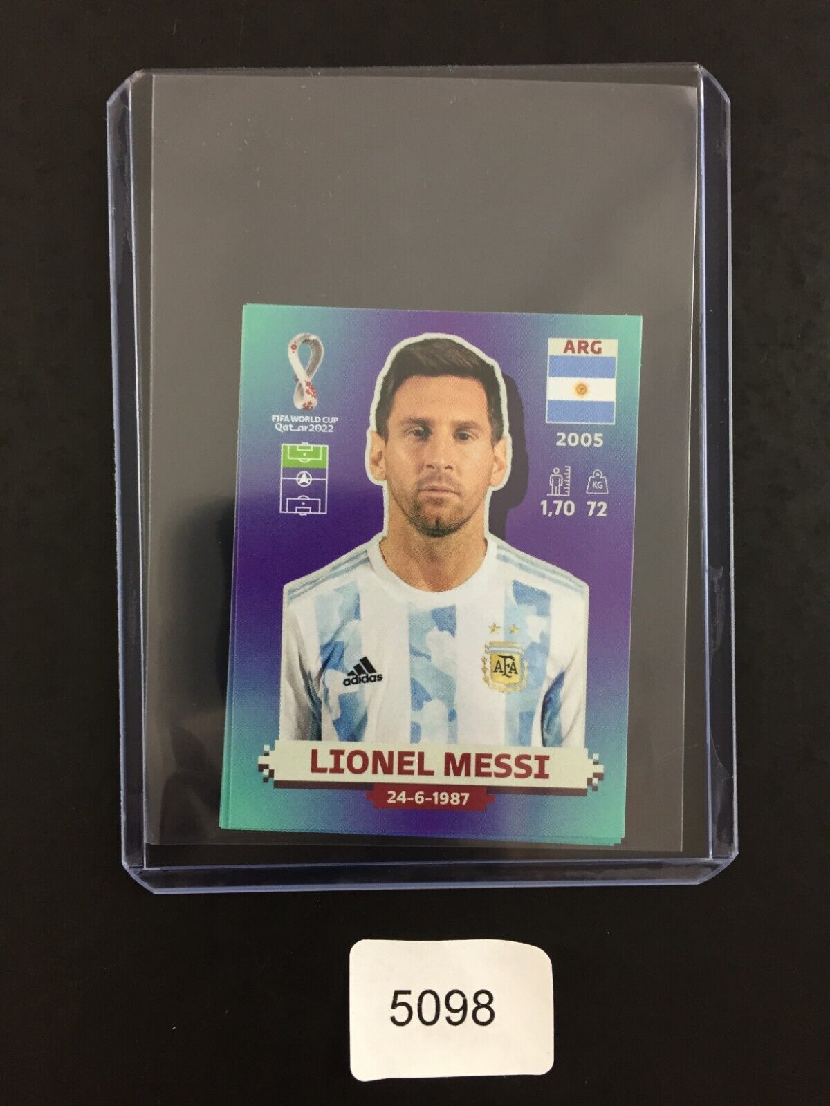 4 sticker panini catar 2022 world cup MESSI MBAPPE NEYMAR CR7