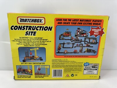 Vintage 1997 Matchbox Construction Site Crane Playset Peterbilt