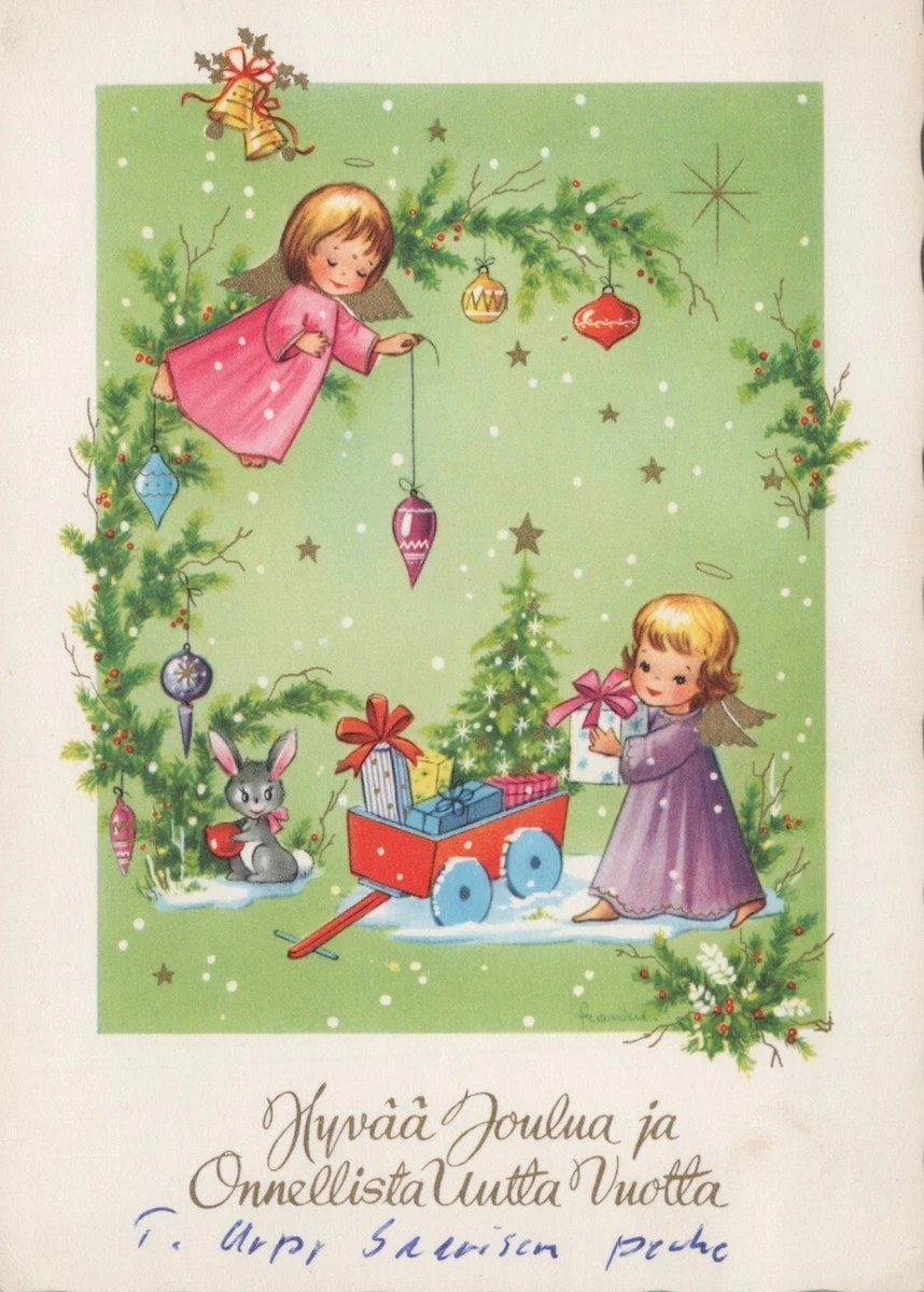 Cartoline di Natale vintage - Confezione da 12 cartoline formato A6 - Set di 4 design - Stile vittoriano