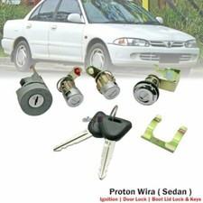 Ignition Barrel & Door Lid Lock+Key For Proton Wira Persona Sedan 1993-2009