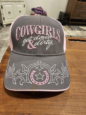 Cowgirls Get Down & Dirty  Hat Cap Ladies Women  (+)