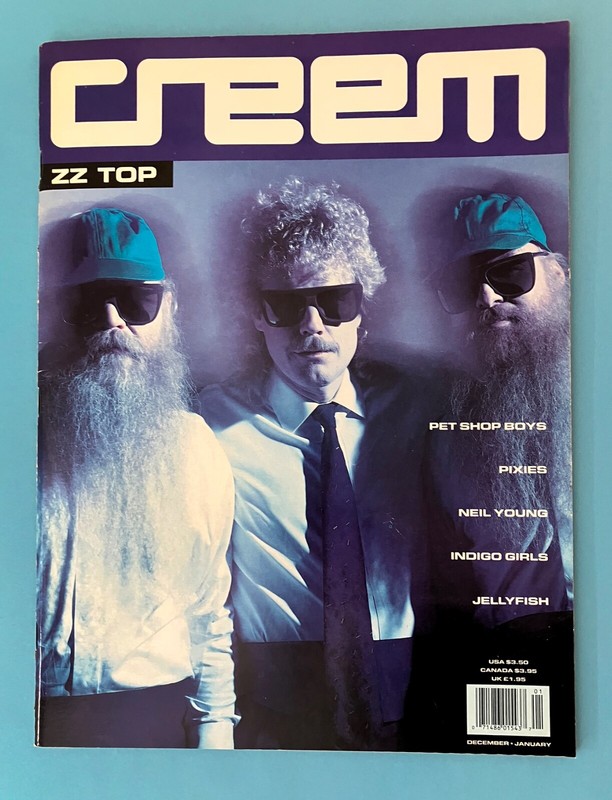 CREEM magazine ZZ TOP, NEIL YOUNG, PIXIES, PET SHOP BOYS, JELLYFISH, JERI RYAN