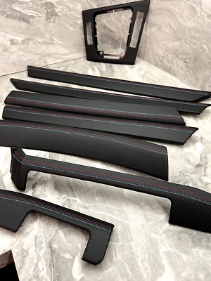 BMW E46 SEDAN TOURING Interior trim Set CARBON LEATHER M STITCHES