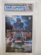 2023 Panini Absolute Football RC Sam LaPorta By Storm #BST-15 Lions  TSC