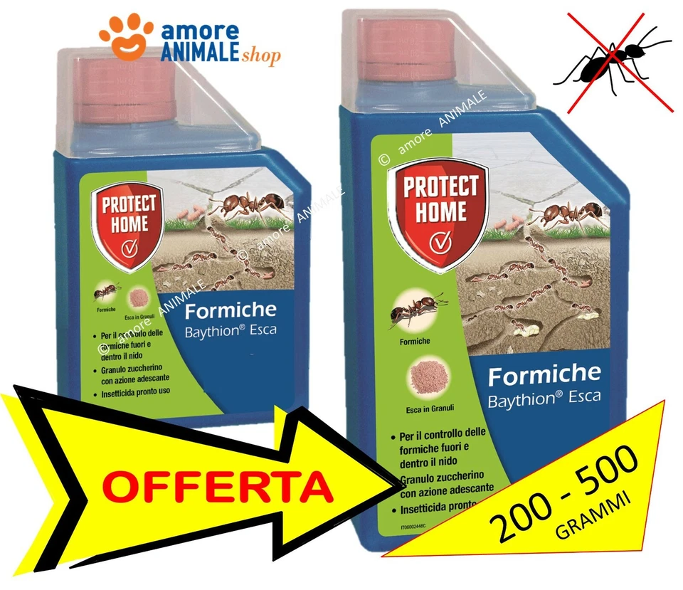 BAYER FORMINIX / BAYTHION → 200 / 500 grammi - Esca Granulare per FORMICHE + Misurino
