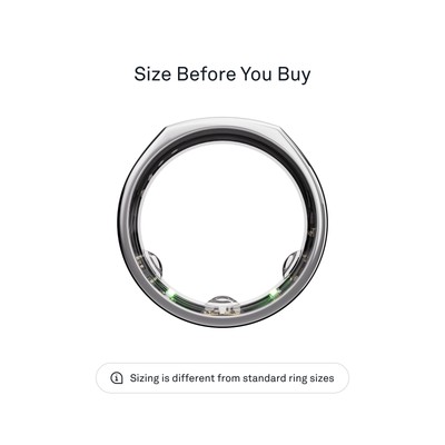 Oura Ring Gen3 Heritage Silver US8