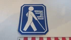 Old Sticker - Fellow Citizen Pay Attention to the White Stick - Consideration