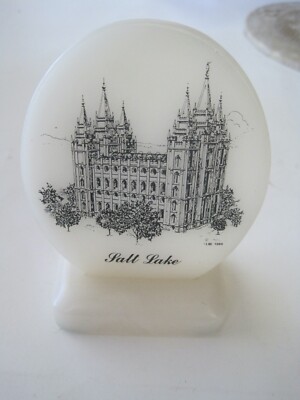 Salt Lake Temple Etched Marble Table Top By Olivehain Company 4''