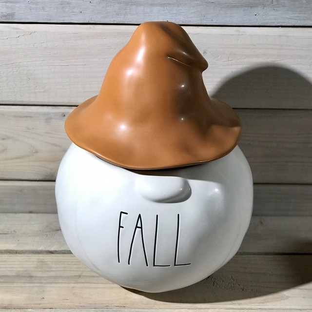 Rae Dunn Fall Gnome Canister Burnt Orange LL Ceramic HTF 2020 Release