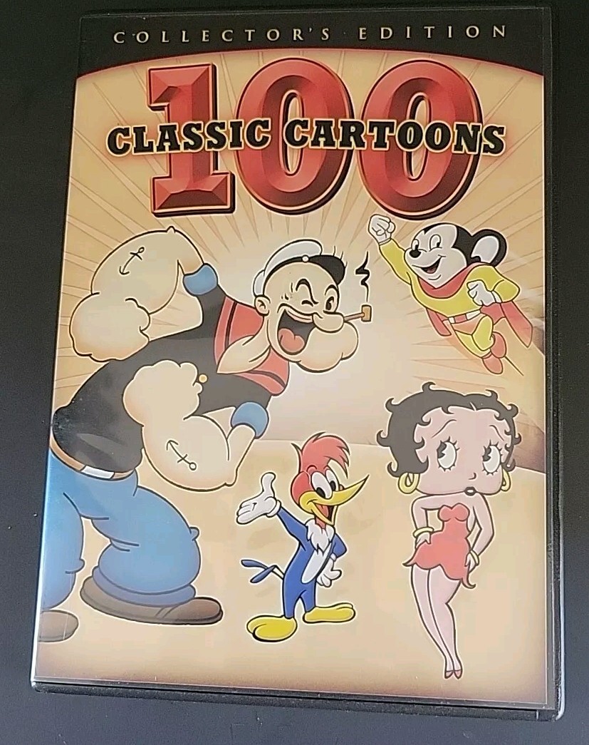 100 Classic Cartoons (DVD, 2010, 2 Disc Set, Collector's