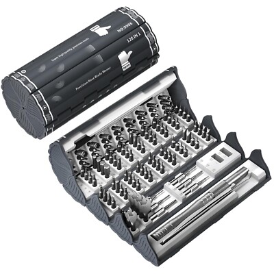 Schraubendreher Set, Feinmechaniker, 128 in 1, Bits, Magnetisch, Präzision