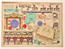 Imagerie D  Epinal No 1003 Le Cirque, Moyennes Construction M canisme paper model