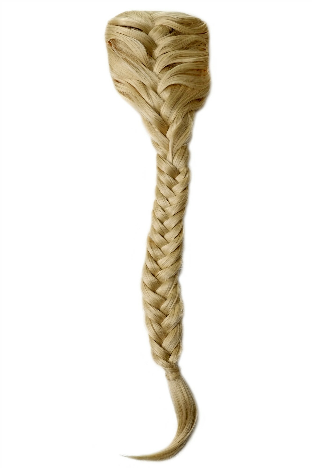 Hair Piece Braided Braid Ponytail Very Long Combs Rapunzel Light Blonde