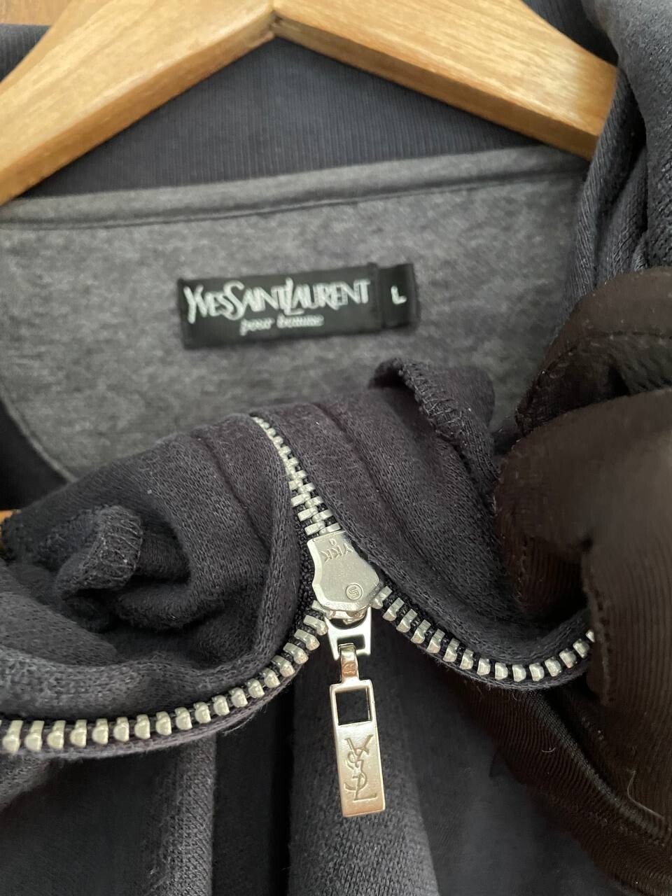 Maglione pullover uomo YSL Yves Saint Laurent vintage 1 4 zip taglia L