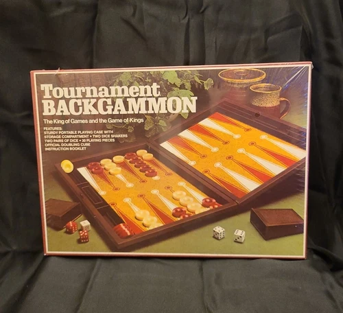 Vintage Tournament Backgammon 1978 E.S. Lowe Milton Bradley MB New Sealed