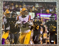 Derrius Guice Signed LSU Tigers 16x20 Photo Early Full Signature JSA