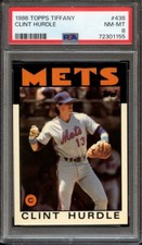 1986 TOPPS TIFFANY 438 CLINT HURDLE PSA NM-MT 8 