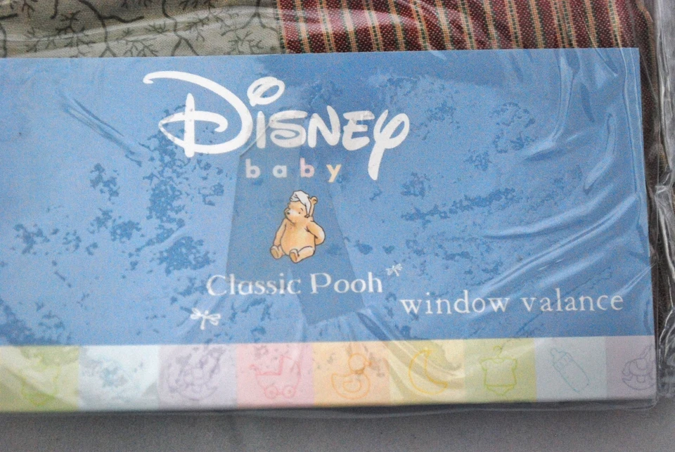 Winnie the Pooh Ventana Valence Panel Niño *PARCHE VINTAGE* Colección Clásica Foto 3 de 4