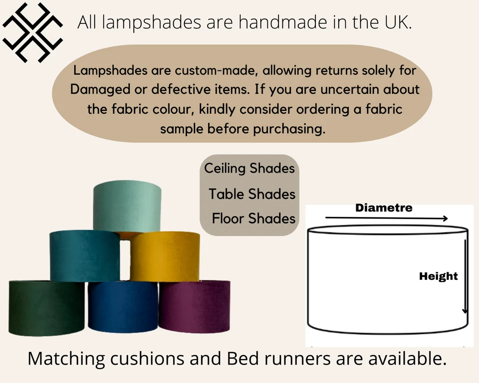 Paralume nuovo per sospensione soffitto, tavolo, pavimento con fodera oro spazzolato - Immagine 3 di 4