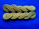 A PAIR OF BRAND NEW BRITISH ARMY GOLD TRIPLE TWIST EPAULETTE SHOULDER CORDS