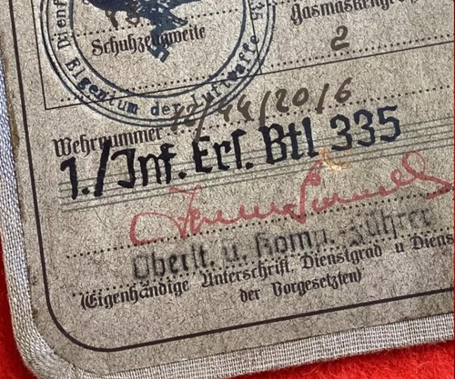 WWII German Luftwaffe Military Officer ID Document / DOCUMENTACIÓN PILOTO WWII - Imagen 7 de 11