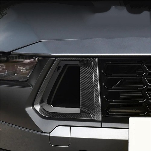 Real Carbon Fiber Front Grille Side Air Vent Inserts Trim For Ford Mustang 2024+ - Picture 12 of 16