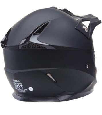 YEMA (YM-915) Matte Black Motorcycle Helmet - Size XL. NEW | eBay
