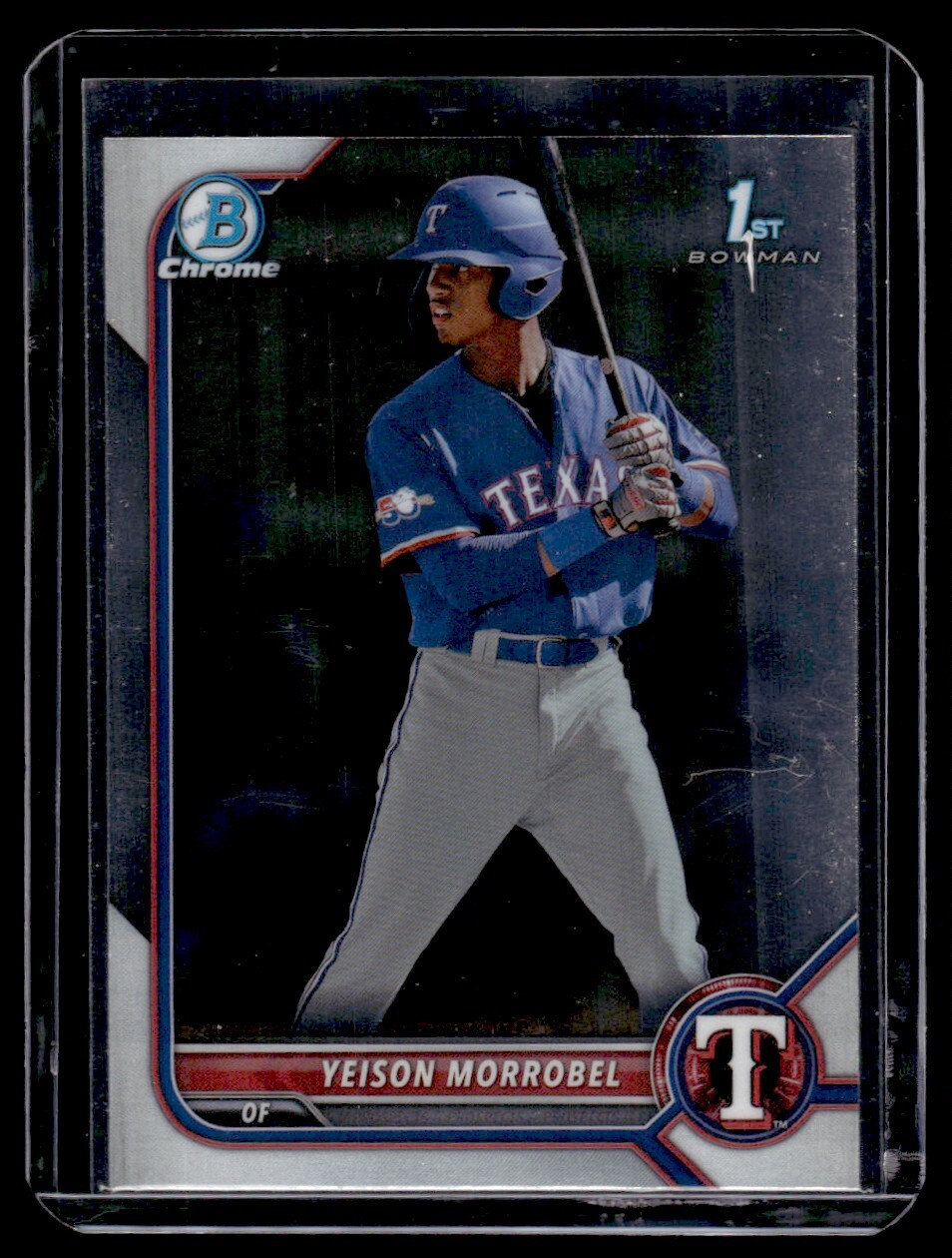 2022 Bowman Chrome Prospects Yeison Morrobel Texas Rangers #BCP-200