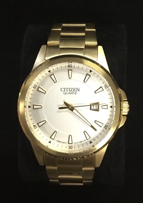 Citizen Quartz Classic Gold Tone Stainless Steel Men's Dress