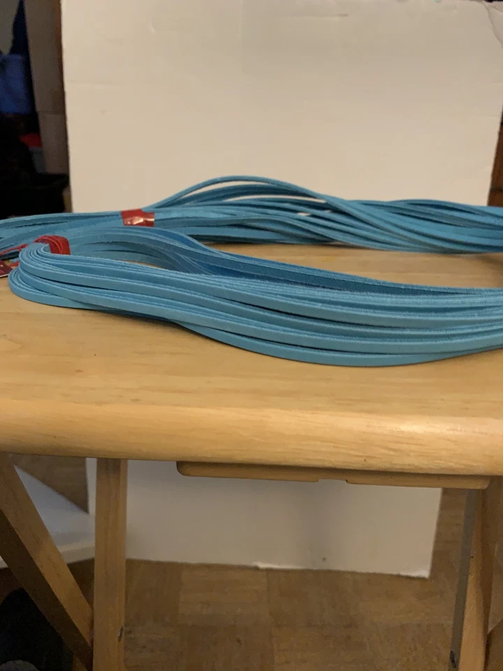 RAWLINGS/TANNERS PREMIUM LEATHER GLOVE LACE 3/16" BY 72" TURQUOISE