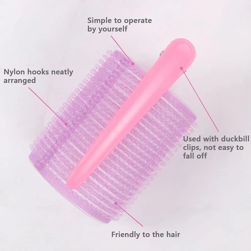 Lockenwickler Große Locken Set, 48 Stück Selbsthaftende Haftwickler in 3 - Bild 4 von 4