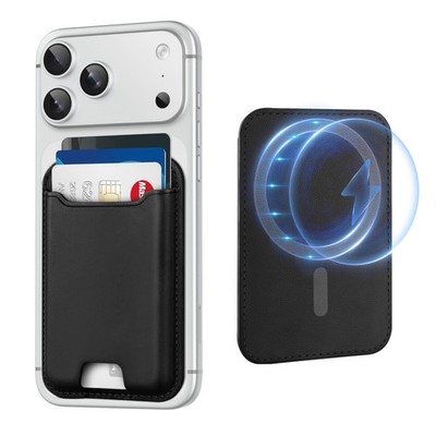 TopMade for Magsafe Wallet, Strongest Magnetic Card Holder iPhone Black 