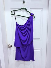 Laundry by Design Draped Mini Dress in Purple Size 10 Preowned