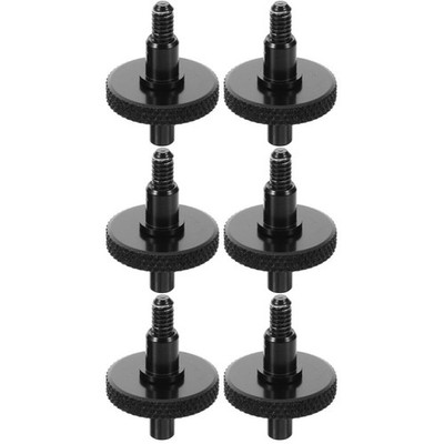 3Pairs Adjustable Metal Double Bass Bridge Screws Black Replacement Parts