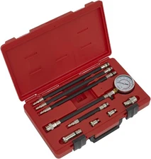 Sealey VSE206 Petrol Compression Test Kit, 10 Pieces