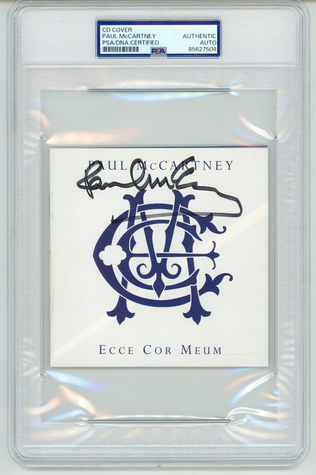 Paul McCartney ~ Signed Autographed Ecce Cor Meum CD Cover ~ PSA DNA Encased