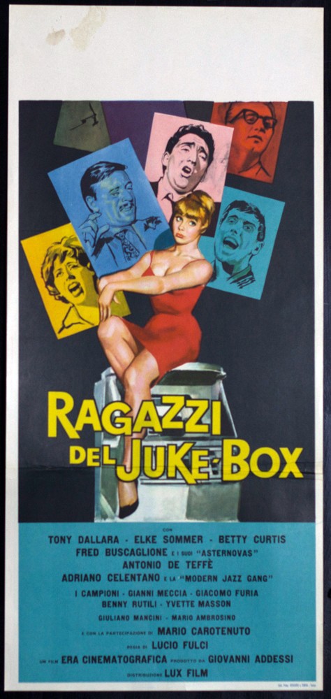 Locandina originale film I ragazzi del juke-box (1959) - Regia di Lucio Fulci