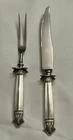International Sterling Silver Steak Carving Set 2pc knife 10 7/8 fork 9 3/8"