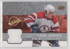 2008-09 Upper Deck UD Game Jersey Series 2 Tiger Williams #GJ2-TW v6g